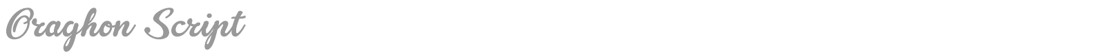 Oraghon Script font preview